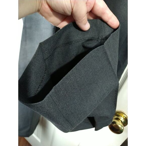 Tailored Classics By Levi Strauss Men 40x30 Pants Dark Grey Flat Front - Picture 5 of 10